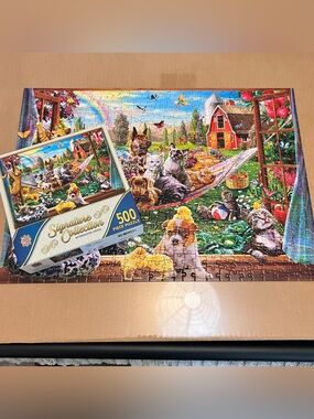 1971 MasterPieces  Puzzle Afternoon Siesta 500 pieces Signature Collection